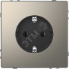 Розетка D-Life 16А с заземляющим контактом без    шторок никель SD Schneider Electric MTN2301-6050
