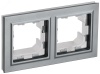 BRITE Рамка 2 поста IP44 РУ-2-БрС-44 сталь IEK BR-M22-44-K46
