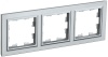 BRITE Рамка 3 поста РУ-3-БрА алюминий IEK BR-M32-K47