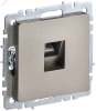 BRITE Розетка компьютерная RJ45 кат.5E РК10-БрШ шампань IEK BR-K10-1-K37
