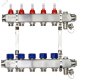 Коллекторная группа SSM-5RF set 5 контуров 1' x 3/4' с расходомерами и кронштейнами Ридан 088U0955R