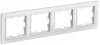 BRITE Рамка 4 поста РУ-4-БрБ белый IEK BR-M42-K01