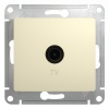 GLOSSA Розетка телевизионная TV в рамку 1дБ бежевая Systeme Electric GSL000291
