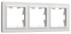 BRITE Рамка 3 поста РУ-3-БрБ белый IEK BR-M32-K01