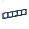ATLASDESIGN рамка пятипостовая, универсальная, АКВАМАРИН Systeme Electric ATN001105