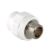 Муфта комбинированная 25 х 1/2' НР полипропиленовая PPR белая VALTEC VTp.701.0.02504 PV7012504  
