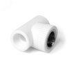 Тройник комбинированный 20 х 1/2' ВР полипропиленовый PPR белый PRO AQUA PA24008P