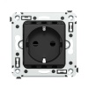 Avanti Розетка в стену, 2P+E, с з/ш, Черный       матовый DKC 4412003