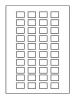 Лист с самоклеящимися символами без текста (40 круглых символов) Schneider Electric ZBY5100