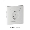 ATLASDESIGN SMART РОЗЕТКА с заземл., со шт., Zigbee, L+N, 16А, мех., БЕЛЫЙ Systeme Electric ATN000145Z