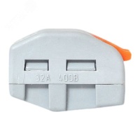 Клемма СМК 222-413 с рычагом 3 отверстия 0.08-2.5(4.0)мм2 (100шт.) EKF plc-smk-413