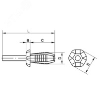 Фиксатор DUCTAFIX RL6 для короба DKC 06511RL