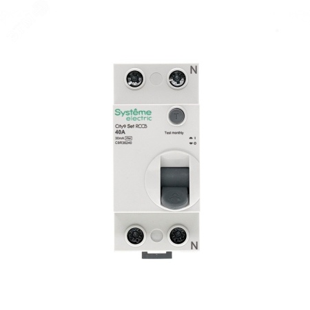 C9R66240 Выключатель дифференциального тока (ВДТ) 40А 2P 300мА Тип-AC 230В City9 Set Systeme Electric 