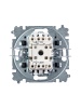 3559H-A01445 70W Выключатель одноклавишный Levit серебро / дымчатый чёрный ABB  2CHH590145A6070