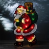 Светодиодная новогодняя фигура Дед Мороз 2, 24*45см, 20 LED, 3*AAA, IP20 ENGDS-16 ЭРА Б0056007