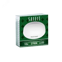 Лампа светодиодная LED 10вт GX53 теплый таблетка SAFFIT SBGX5310 55227