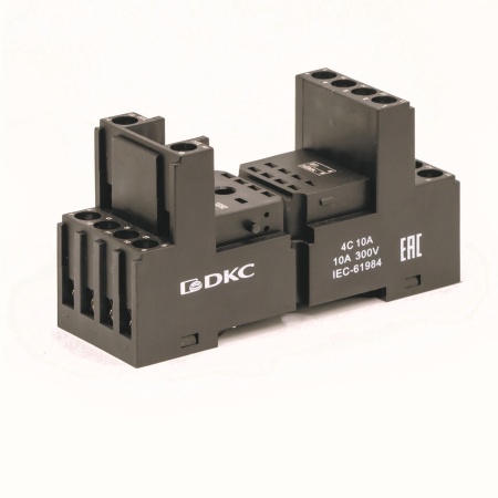 IR-B4-SC-1 Колодка с винтовыми клеммами для реле на 4 группы: IR-24DC/220DC/230AC-4CO DKC 