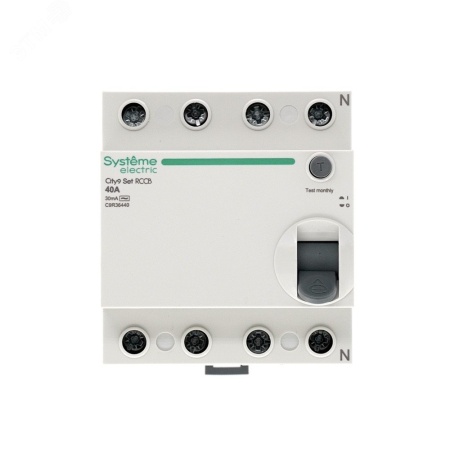 C9R36440 Выключатель дифференциального тока (ВДТ) 40А 4P 30мА Тип-AC 400В City9 Set Systeme Electric 