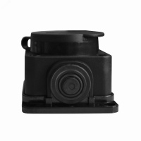 Розетка настенная с заглушкой c заземлением каучук 16А 250В IP44(еврослот) UNIVersal 602229