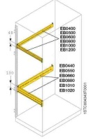 Профиль L=800 H=100 для монтажа аксессуаров(2шт) ABB EB0880