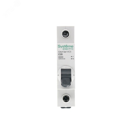 C9F34120 Выключатель автоматический однополюсный 20А С 4.5kA 230В City9 Set Systeme Electric 
