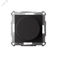 ATLASDESIGN СВЕТОРЕГУЛЯТОР (диммер) повор-нажим, LED, RC, 400Вт, мех., КАРБОН Systeme Electric ATN001023