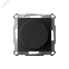 ATN001023 ATLASDESIGN СВЕТОРЕГУЛЯТОР (диммер) повор-нажим, LED, RC, 400Вт, мех., КАРБОН Systeme Electric 