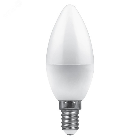 LB-97 25475 Лампа светодиодная LED 7вт E14 теплый матовая свеча FERON 