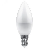 Лампа светодиодная LED 7вт E14 теплый матовая свеча FERON LB-97 25475