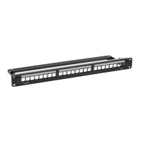 Патч-панель 19'',1U,CAT5E, 24 модуля RJ45, неэкранир ованная DKC RN5PPU24