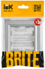 BR-M12-K47 BRITE Рамка 1 пост РУ-1-БрА алюминий IEK 