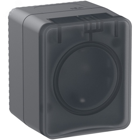 ATN544045 AtlasDesign Profi54 розетка с заземлением со шторками IP54 16А 250B, АНТРАЦИТ, Россия Systeme Electric 