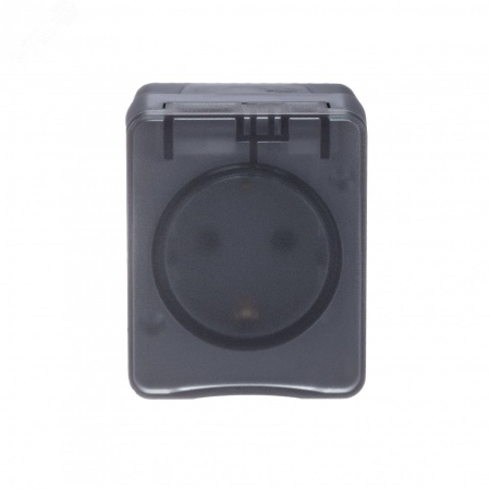ATN544045 AtlasDesign Profi54 розетка с заземлением со шторками IP54 16А 250B, АНТРАЦИТ, Россия Systeme Electric 