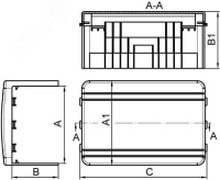 Угол плоский Т-образный 100х40 NTAN  IN-Liner DKC 01757