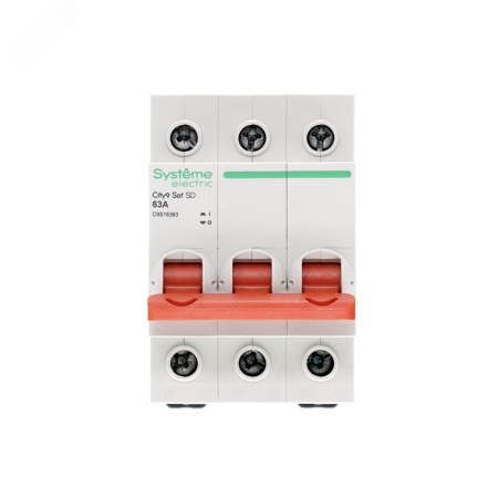 C9S16363 Выключатель нагрузки (ВН) 3P 63А 400В City9 Set Systeme Electric 