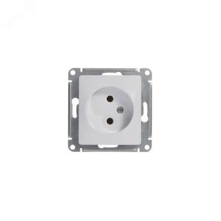 GSL000141 GLOSSA Розетка без заземления в рамку белая Systeme Electric 
