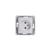 GLOSSA Розетка без заземления в рамку белая Systeme Electric GSL000141
