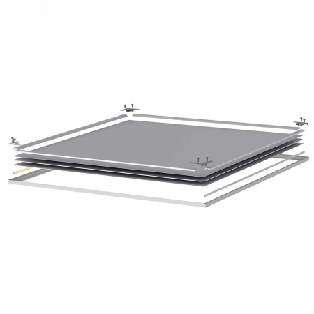 ЦБ000015142 Светильник светодиодный ДВО-34w 3500лм 4000К microprisma-opal IP54/IP20 KROKUS-PANEL грильято Центрстройсвет 