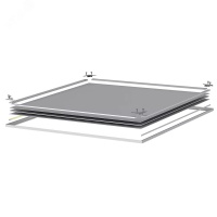 Светильник светодиодный ДВО-34w 3500лм 4000К microprisma-opal IP54/IP20 KROKUS-PANEL грильято Центрстройсвет ЦБ000015142