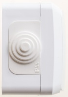 ЭТЮД Выключатель одноклавишный наружный IP44 белый Systeme Electric BA10-041B