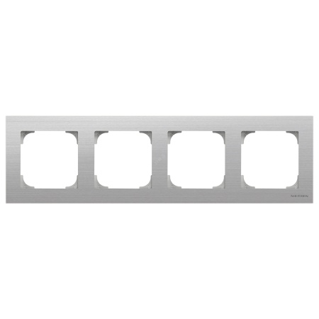 8574 AI Рамка 4 поста SKY нержавеющая сталь ABB  2CLA857400A1401