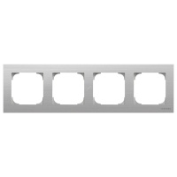 Рамка 4 поста SKY нержавеющая сталь ABB 8574 AI 2CLA857400A1401