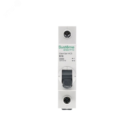 C9F14116 Выключатель автоматический однополюсный 16А B 4.5kA 230В City9 Set Systeme Electric 