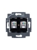 5014H-A51018 70W Розетка информационная Levit двойная 2хRJ45 категория 5e серебро ABB  2CHH295118A6070