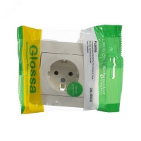 GLOSSA Розетка с заземлением в сборе бежевая Systeme Electric GSL000242