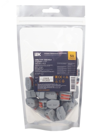 UKZ-001-412 Клемма СМК 222-412 строительно-монтажная IEK 