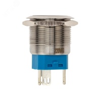 Кнопка антивандальная d22 250В Б/Фикс (6с) (ON)-OFF/(OFF)-ON подсв/зеленая REXANT 36-3533