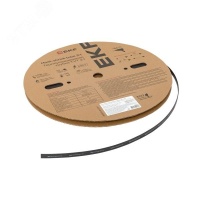 Трубка термоусаживаемая ТУТ нг 8/4 черная рулон PROxima EKF tut-8-b