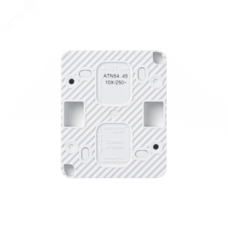 ATN540145 AtlasDesign Profi54 розетка с заземлением со шторками IP54 16А 250B, БЕЛЫЙ, Россия Systeme Electric 