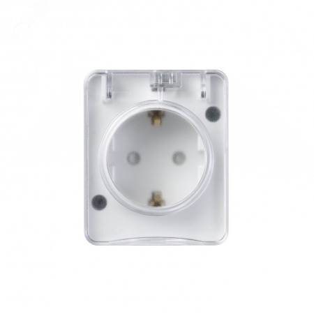 ATN540145 AtlasDesign Profi54 розетка с заземлением со шторками IP54 16А 250B, БЕЛЫЙ, Россия Systeme Electric 